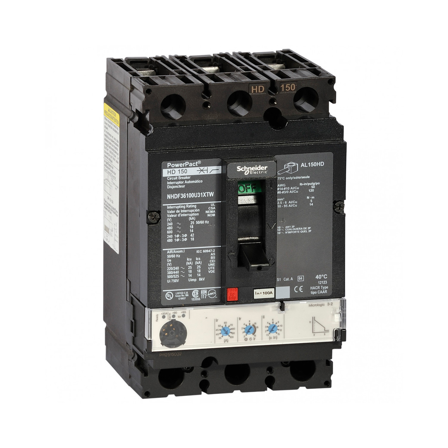 4CB87586 - CIRCUITBREAKER PWRPACT HG150